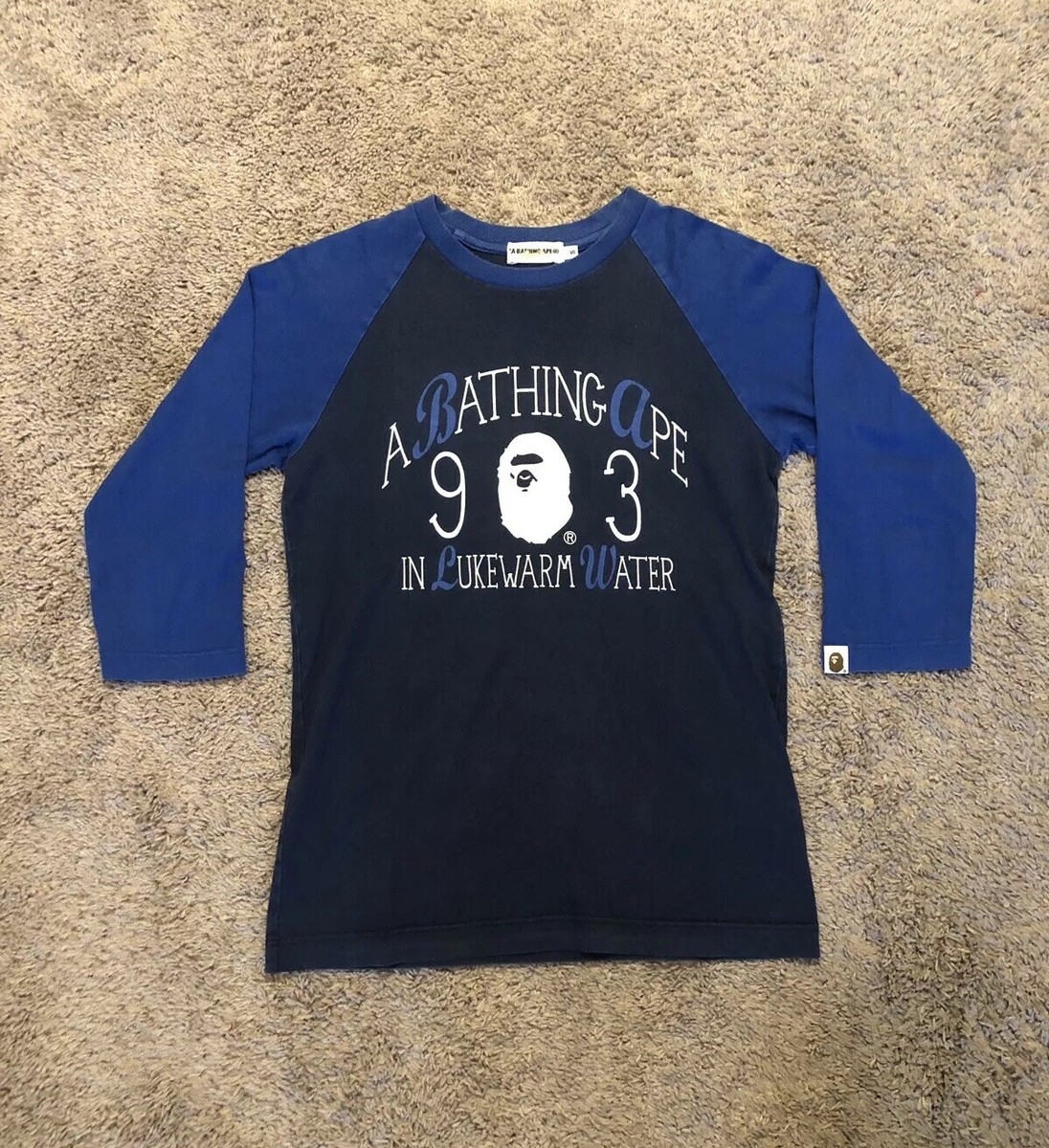Bape Raglan Baseball Tee. Size Small. Vintage A Bathing Ape | eBay 