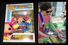 Kristin Schaal signed Louise Belcher funko pop Bob's Burgers poster photo BAS