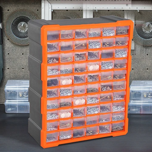 Storage Organizer Cabinet Plastic Parts Hardware Container Toy Bin 60-Drawers - Picture 4 of 13