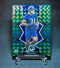Trestan Ebner Rookie RC Green Holo Prizm 2022 Mosaic Football Card #356 Bears