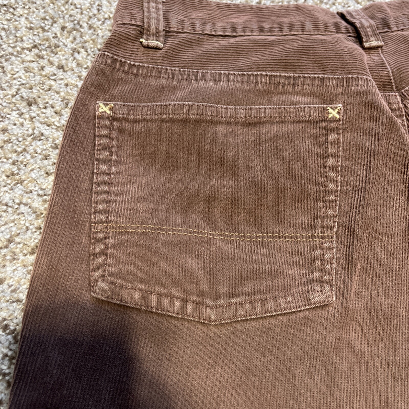 Polo Jeans Co. Ralph Lauren Corduroy Brown Flare Pants Women's 6 (28x31.5) - View 12