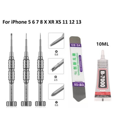 Mobile Cell Phone Screen Open Repair Tool Kit Screwdriver For iPhone 15 14 LCD X