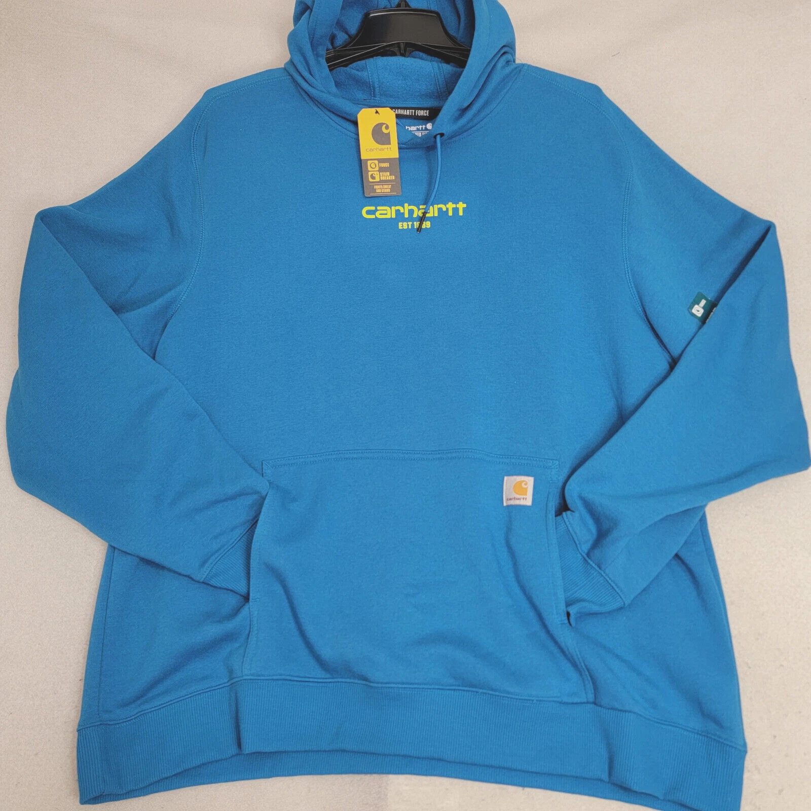 Carhartt Fast Dry Sweater Mens 2XL XXL Outdoor LIGHTWEIGHT HOODIE Fleece NWT