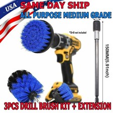 Drill Brush Set Power Scrubber Drill Attachments For Carpet Tile Grout Cleaning