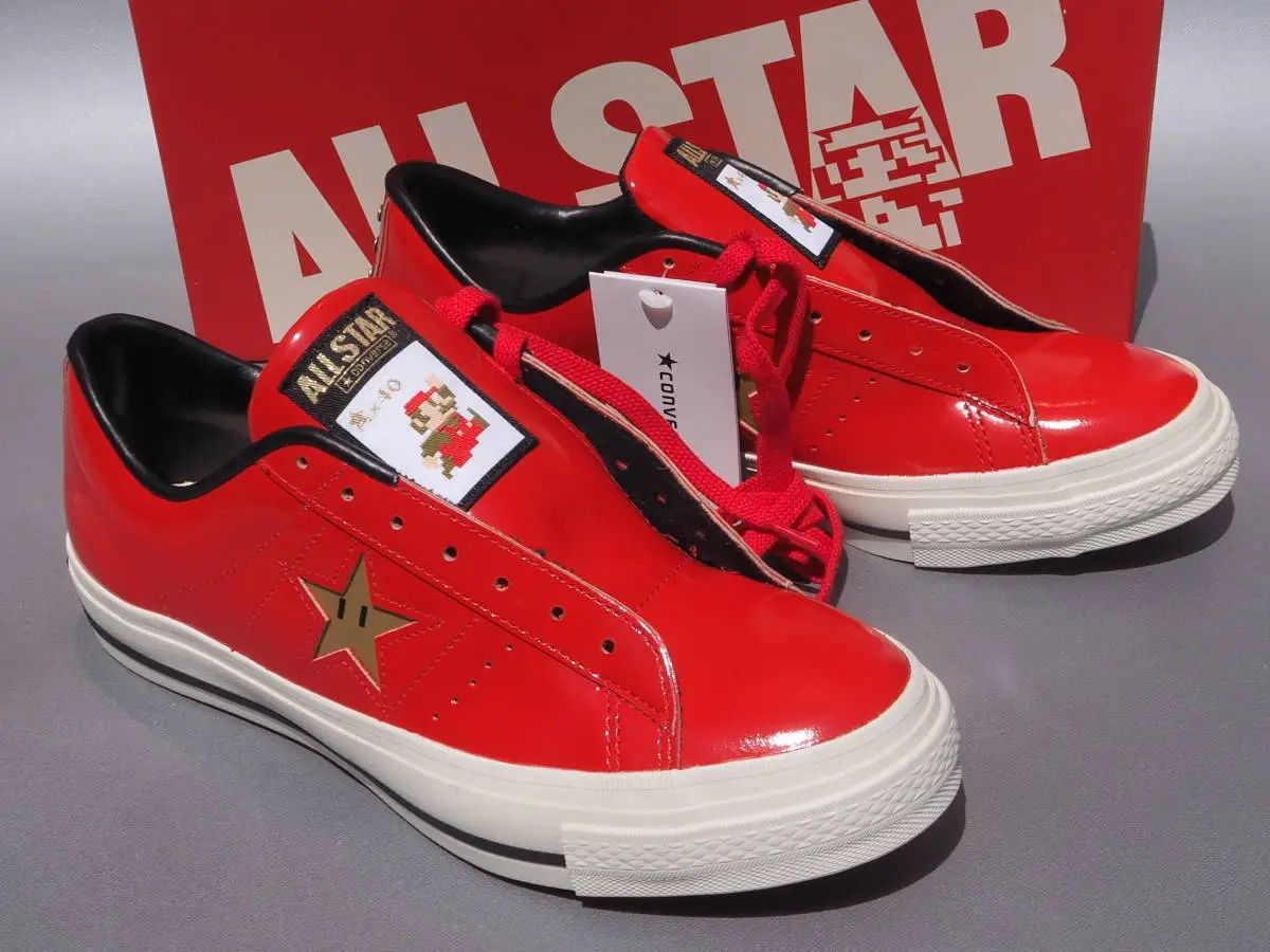 Deadstock Converse One Star J Sp Mario B Red Made in Japan Sneaker Men Us8.5
