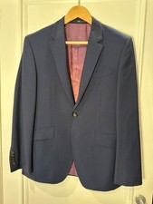 TM Lewin Suit Jacket - 36S - Navy blue