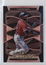 2020 Panini Chronicles Obsidian Electric Etch Red /25 Starling Marte #60 1rb3
