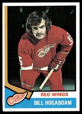 1974-75 Topps Bill Hogaboam RC Detroit Red Wings #116