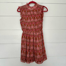 Forever 21 Women’s Small High Neck Patterned Mini Dress