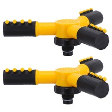 2 Pcs Automatic Rotating Sprinkler ABS Garden Lawn Sprinkler for Watering