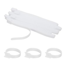 60Pcs 8" Reusable Cable Ties Adjustable Cable Management Ties White