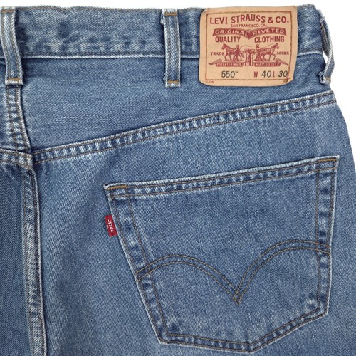 Vintage Levis 550 Jeans Mens 40x30 Blue Denim Relaxed 90s Grunge Skater Baggy - Picture 10 of 10