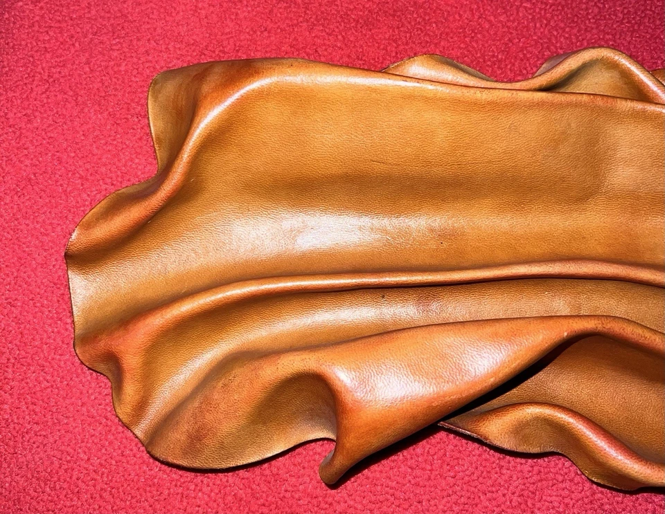 Italian Leather Wall Art Face Profile Women Shape Vintage Handmade 18x12” 8 Oz - Image 3 of 4