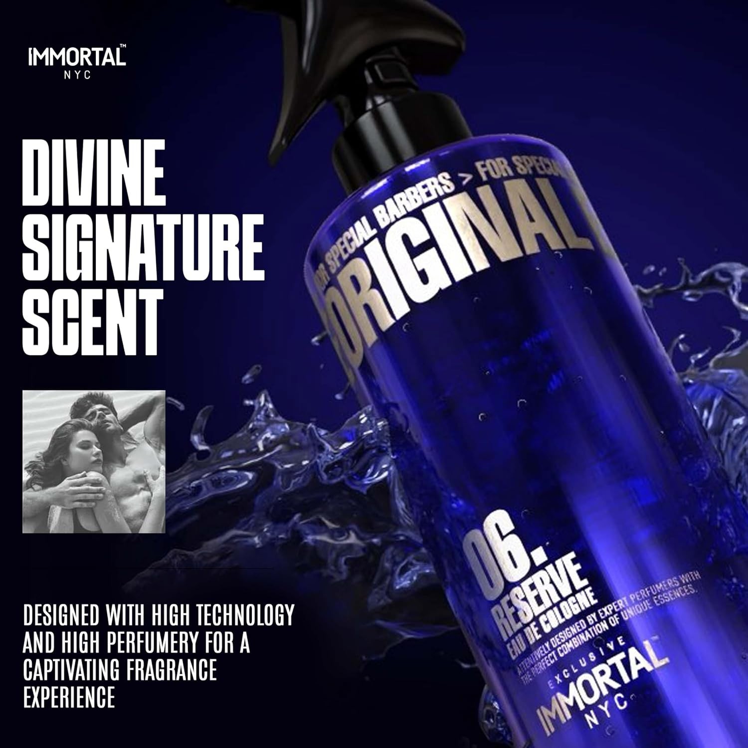 Immortal NYC Reserve 06, After Shave Spray Body/Face Men's Cologne, 17 oz