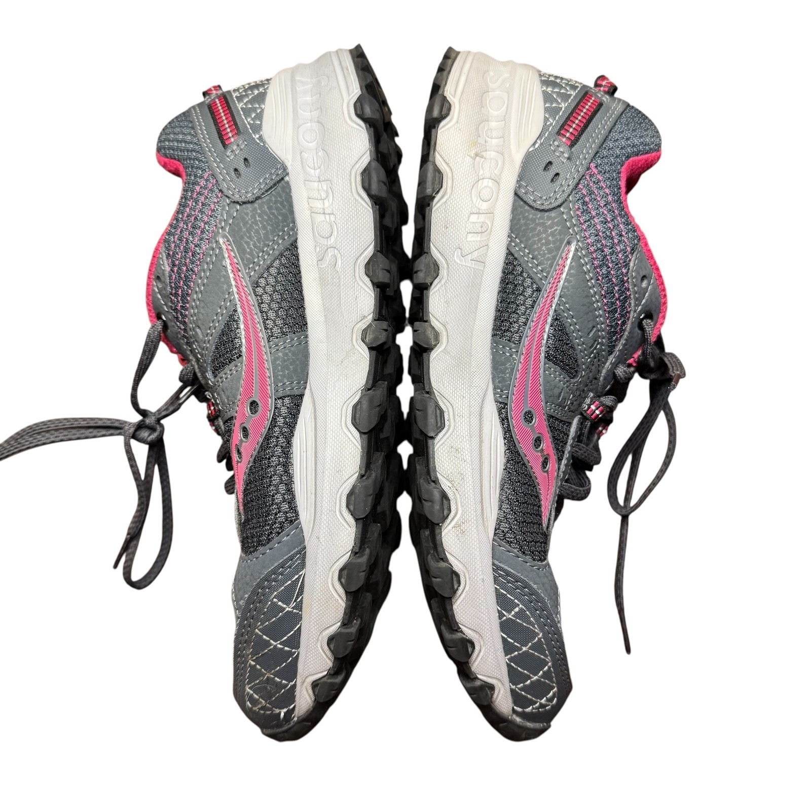 Saucony Raptor TR Shoes Womens Size 8.5 Gray Pink Trail Running Grip S15427-5 thumbnail 5
