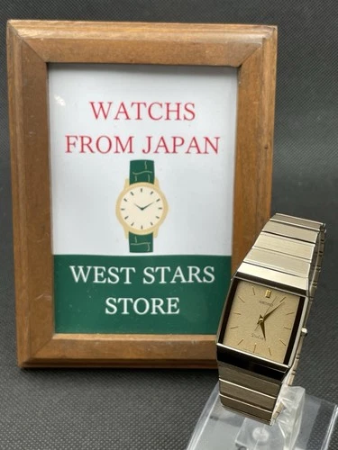 [Near Mint] Vintage SEIKO DOLCE 9531-5060 Gold Quartz Men’s Watch From JAPAN