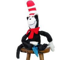 Vintage Cat In The Hat Plush 26" Dr Seuss Stuffed Animal Coleco 1983 Toy Doll