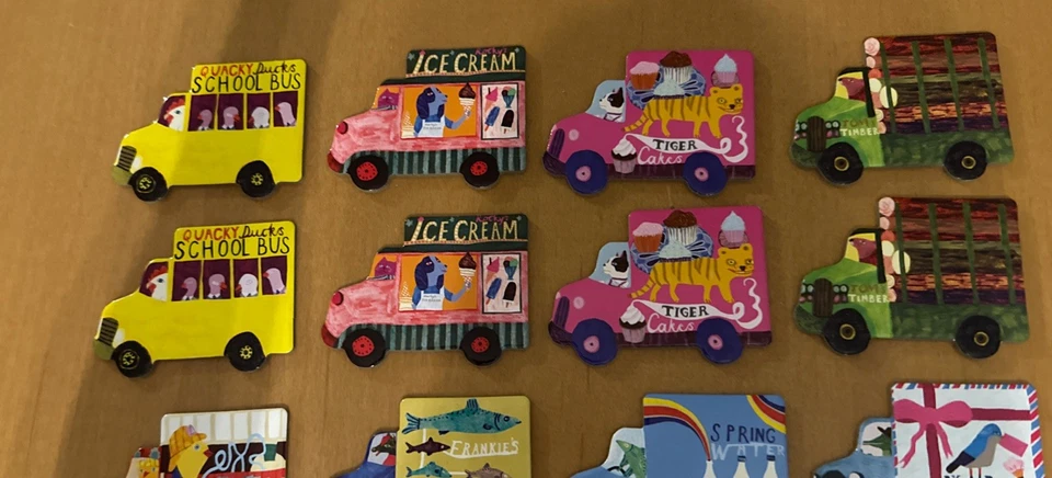 eeBoo Trucks and a Bus Little Memory Matching Game 12 Shaped Pairs - Image 4 of 4
