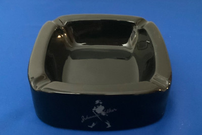 Johnnie Walker Black Label Ceramic Ashtray 6''