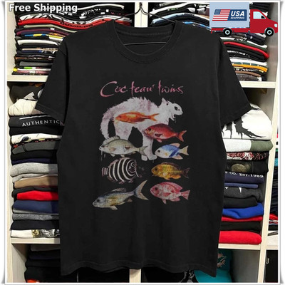 Cocteau Twins Cat Vintage Dream Pop Indie Rock Band Music Graphic T-Shirt