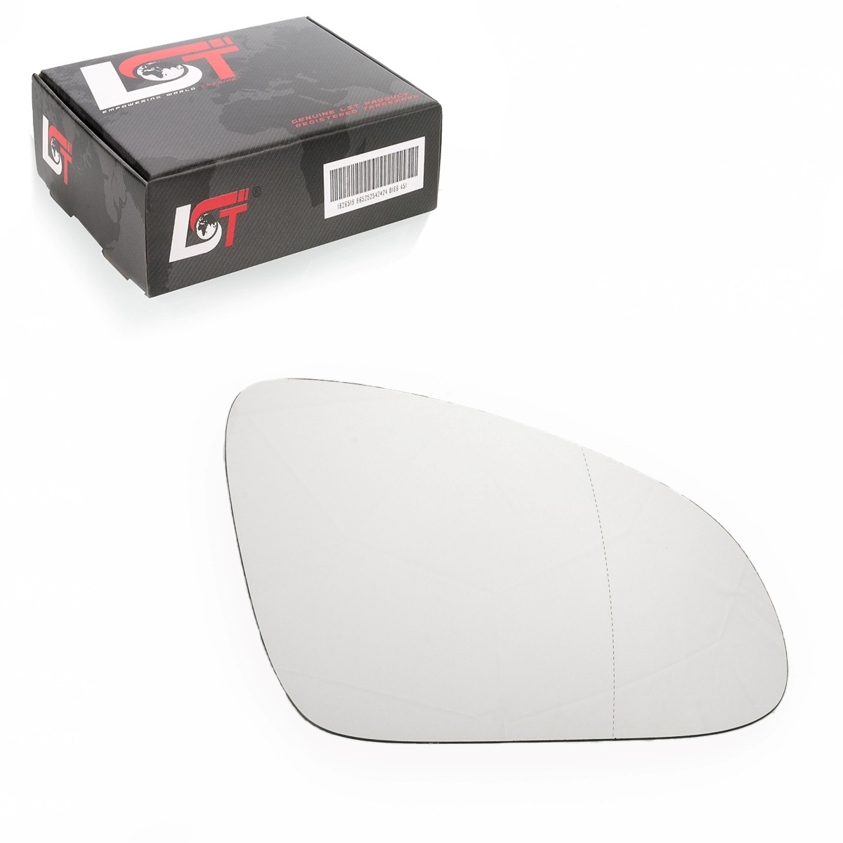 Exterior Mirror Glass Adhesive Aspherical Right for Buick Verano from 2012