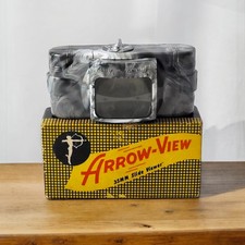 Vintage 1950s Arrow-View 35mm Bakelite Marble Illuminating Slide Viewer In Box