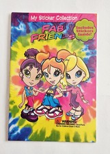 Vtg Lisa Frank Fab Friends NIP Sticker Collection Album w/Stickers tie dye