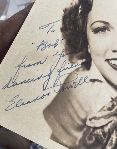 SIGNED ca.1930’s Dancer / Actress ELEANOR POWELL Portrait Photo Inscribed to BOB - Picture 3 of 4