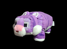 Minecraft Legends Purple Tiger Pillow Plush Buddy Mfg 17", Used