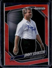 2025 Panini Prizm Black #41 Jimmy Johnson Prizms Red #/299