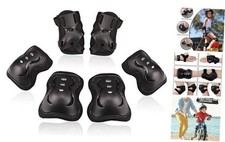 Kids/Youth Knee Pad Elbow Pads Guards Protective Gear Small 3-8 years Black