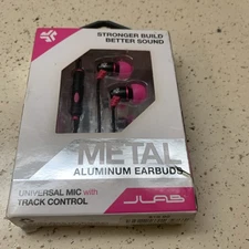 JLAB Pink/black Jbuds Comfort Petite Aluminum Earbuds