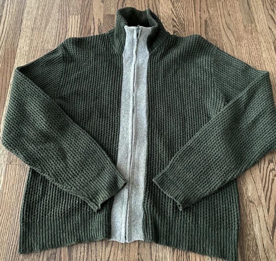 Suéter Tejido Vintage Peregrino Ropa Deportiva Cremallera Completa Chaqueta Años 60 Lana Orlon Acrílico L Foto 2 de 4