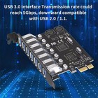 400MB/S PCIE auf USB 3.0 Adapter Karte 7 Ports PCI Express Erweiterungskarte DE