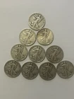 30’s & 40’s Walking Liberty Half Dollar - 90% silver 10 Coin Lot