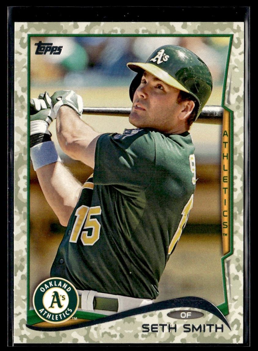 2014 Topps Camo Seth Smith 36/99 Oakland Athletics #205