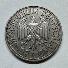1955 Germany 1 Mark - F - Coin #D-001