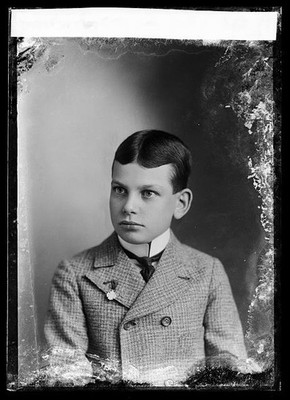 Photo:Unidentified Boy Portrait Victorian Era Studio Photograph