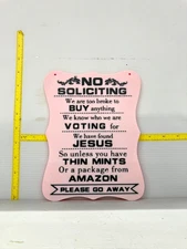 Funny Novelty Place Signs, No Soliciting