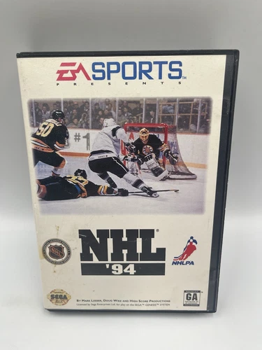NHL '94 EA Sports LE-A00865 (Sega Genesis 1993) Complete Tested - Good!