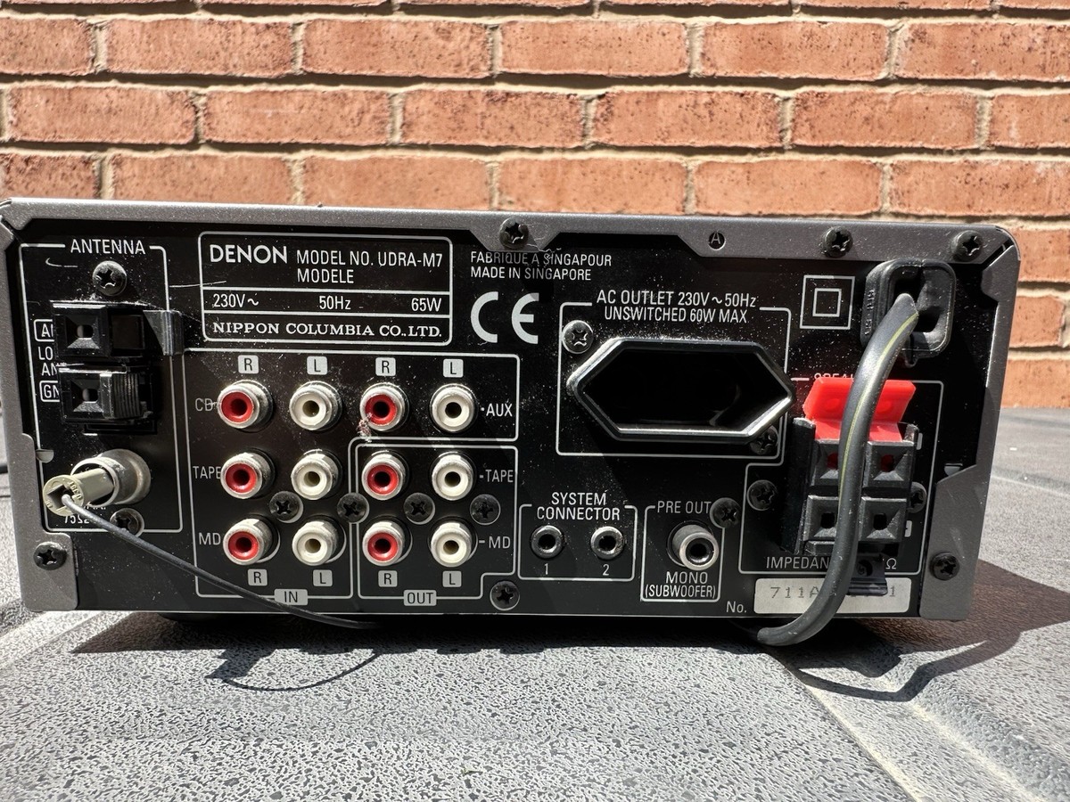 Denon UDRA-M7 Silver 65W Amp Component System Stereo Integrated