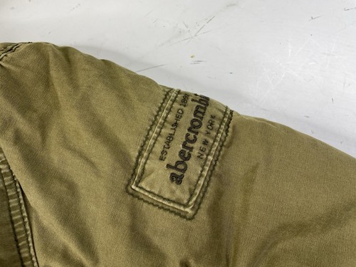 Vintage Abercrombie & Fitch Herren XL Wilcox Military Jacke Army Green Sherpa Y2K - Bild 5 von 10