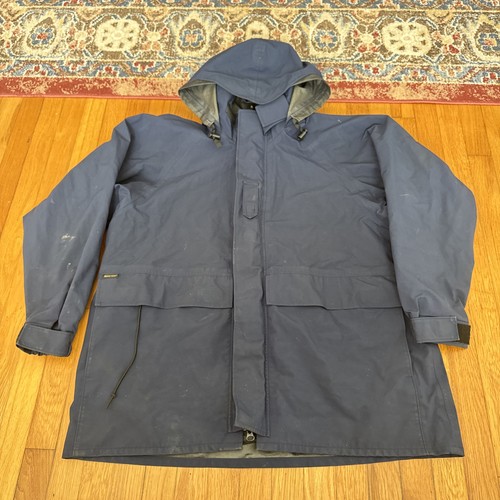 Propper Foul Weather 2 Parka USA Made Navy Gore-Tex Coast Guard Jacket Size XLR - Picture 4 of 5
