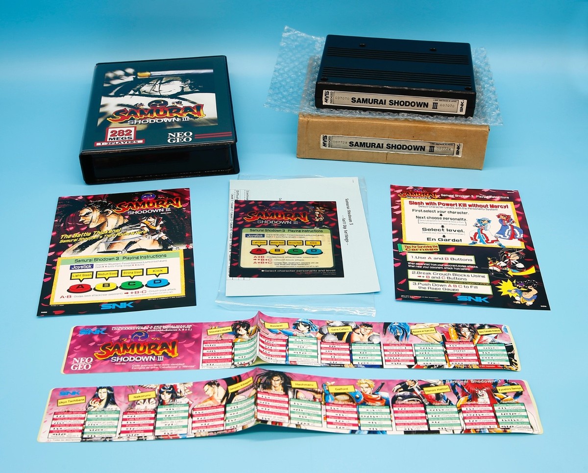 MVS サムライスピリッツ Samurai Shodown/Spirits 3 III US English MVS Kit • Neo Geo JAMMA