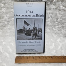 world War II Video Footage Film WWII Mitary French VHS 1944 Thoes Who Freed Us,