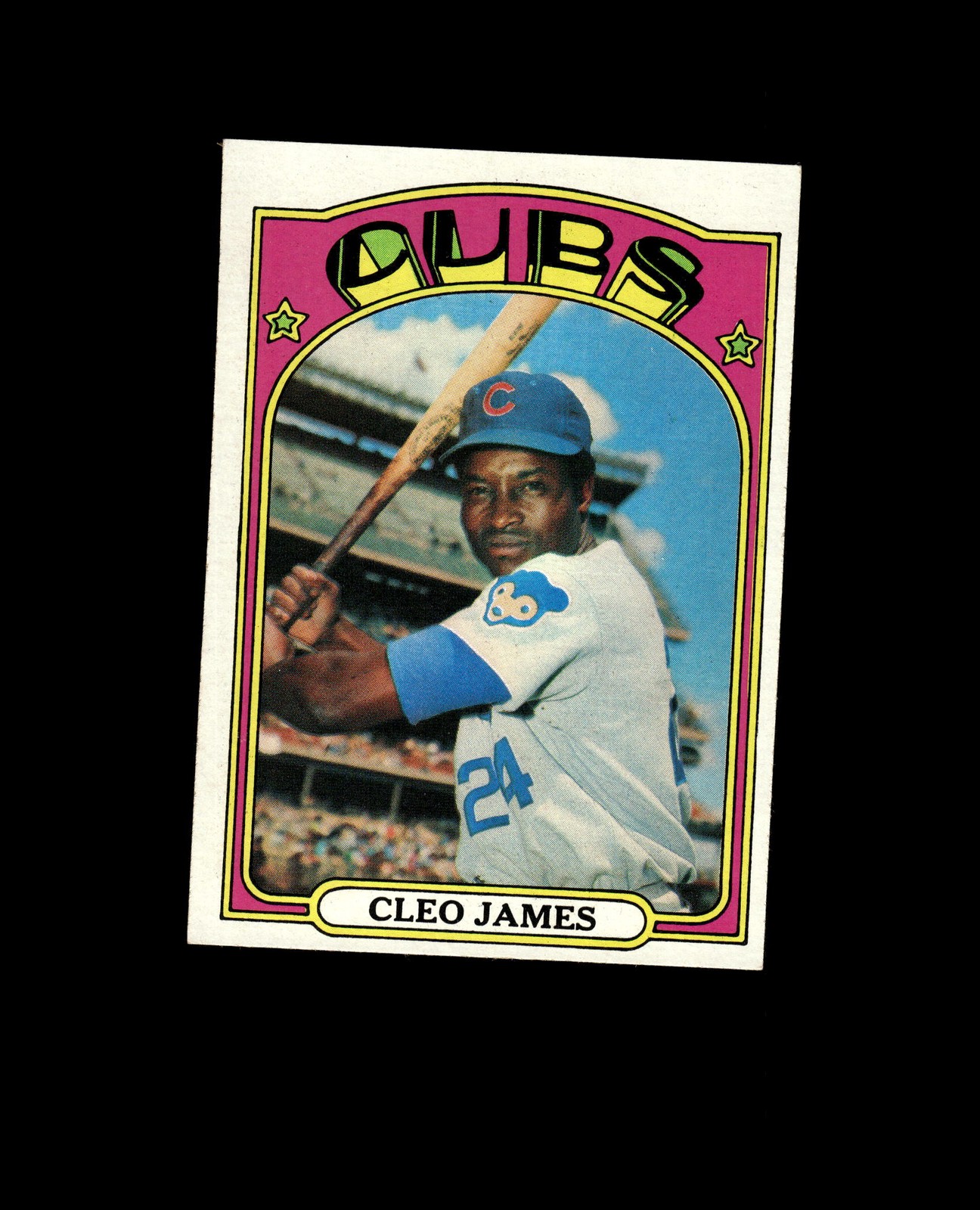 1972 Topps 117A Cleo James Yellow under C and S NM #D1,486427
