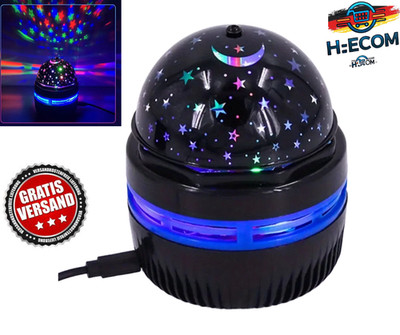 Stern Galaxie Projektor Nachtlicht 5V USB Bunt drehend fürs Schlafzimmer Party