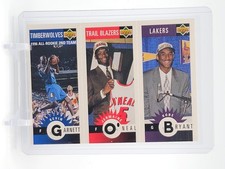 KOBE BRYANT GARNETT O'NEAL 1996-97 UPPER DECK COLLECTOR'S CHOICE ROOKIE A Q1880