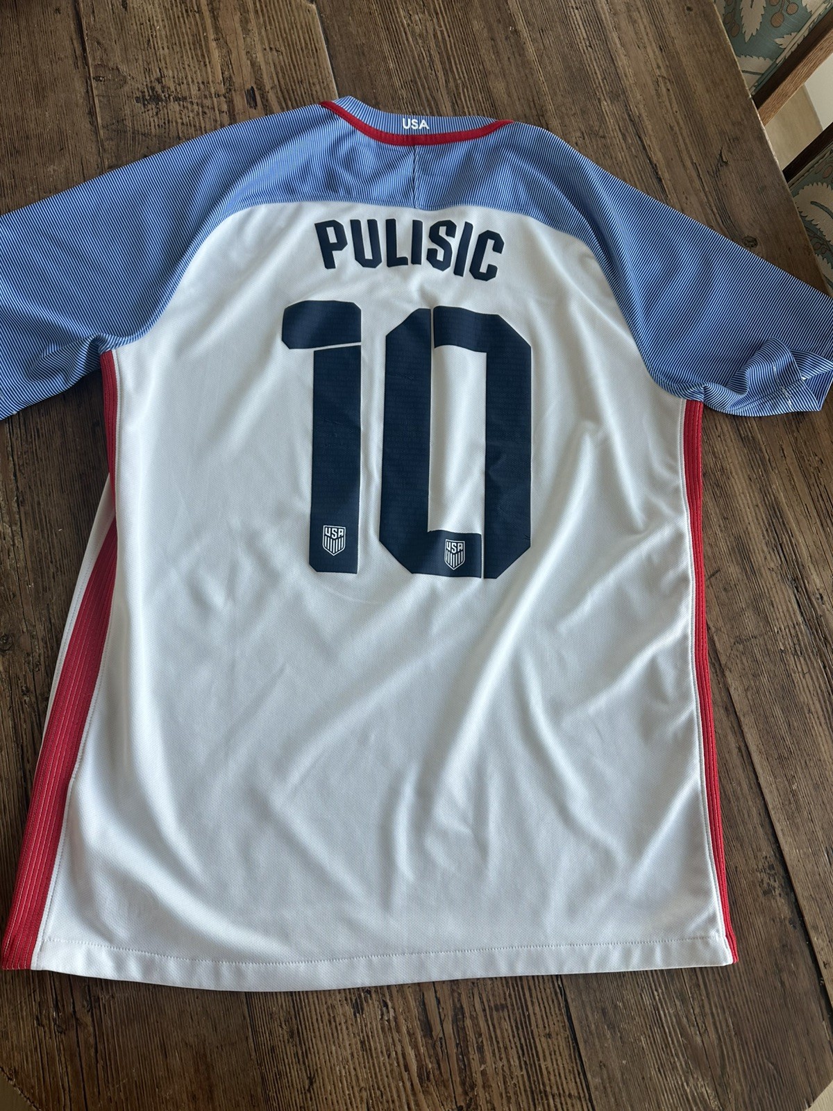 Nike 2016-17 United States Men's National (USMNT) Home Jersey Christian Pulisic