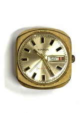 Vintage Winton Electric Day Date Gold Tone Men s Watch for parts/rep